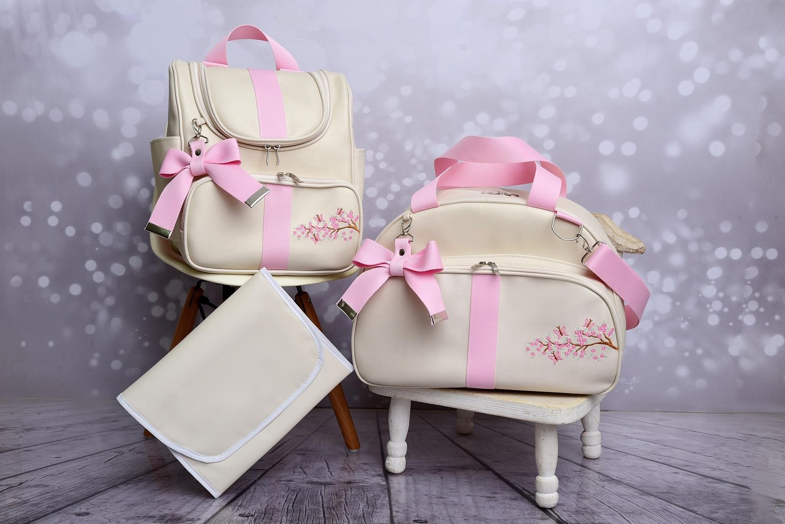 Kit Maternidade Duo Essencial: Bolsa & Mochila Versátil