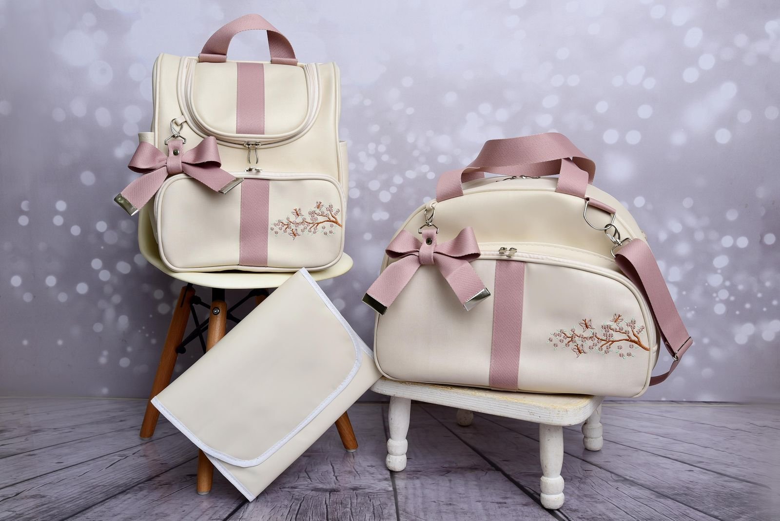 Kit Maternidade Duo Essencial: Bolsa & Mochila Versátil