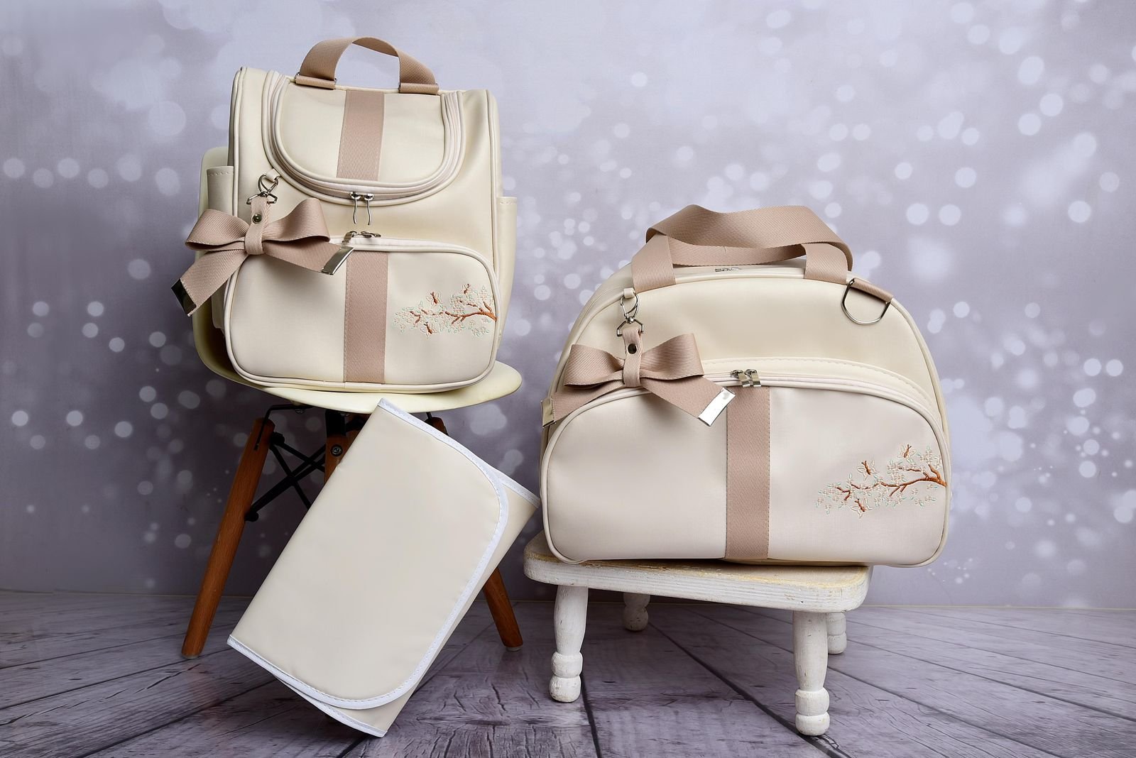 Kit Maternidade Duo Essencial: Bolsa & Mochila Versátil