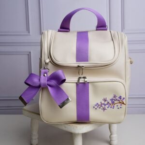 Mochila Maternidade Grande Conforto: Térmica, Impermeável + Laço Charme